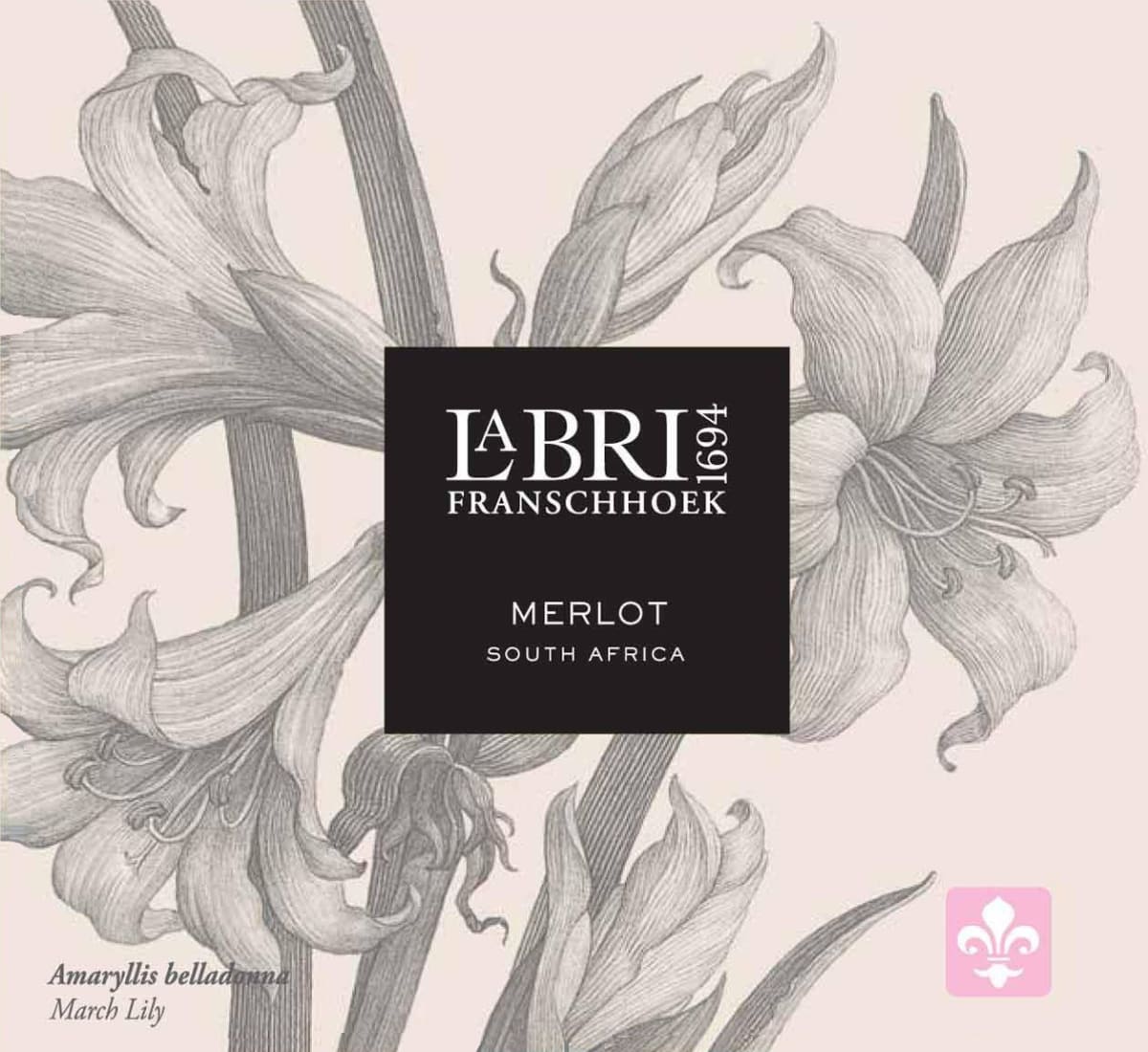 La Bri Merlot 2013 Front Label