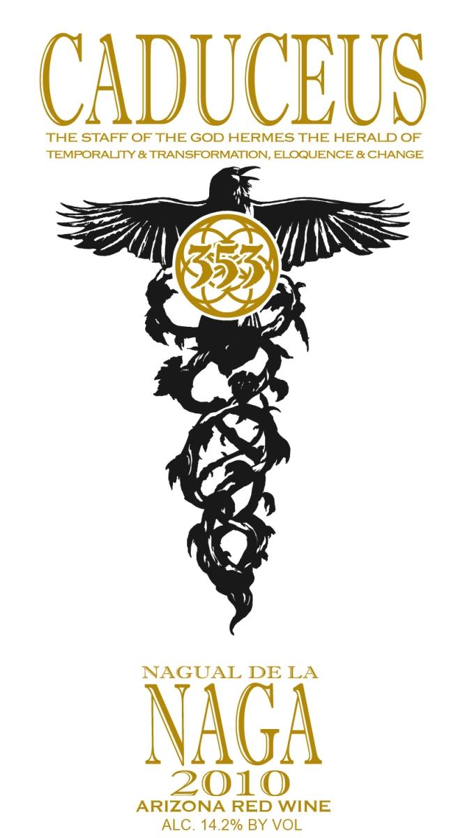 Caduceus Nagual de La Naga 2010 Front Label