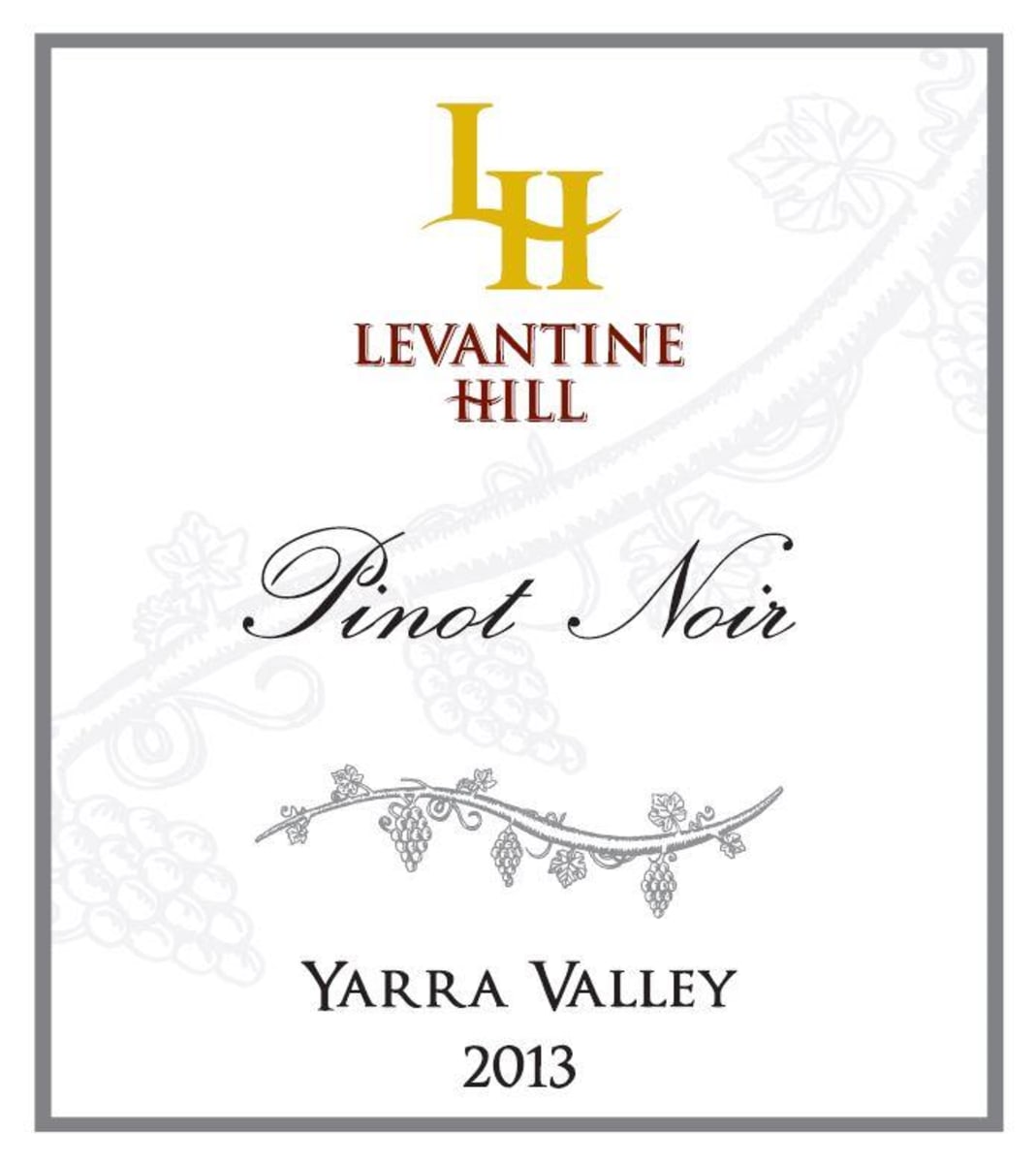 Levantine Hill Pinot Noir 2013 Front Label