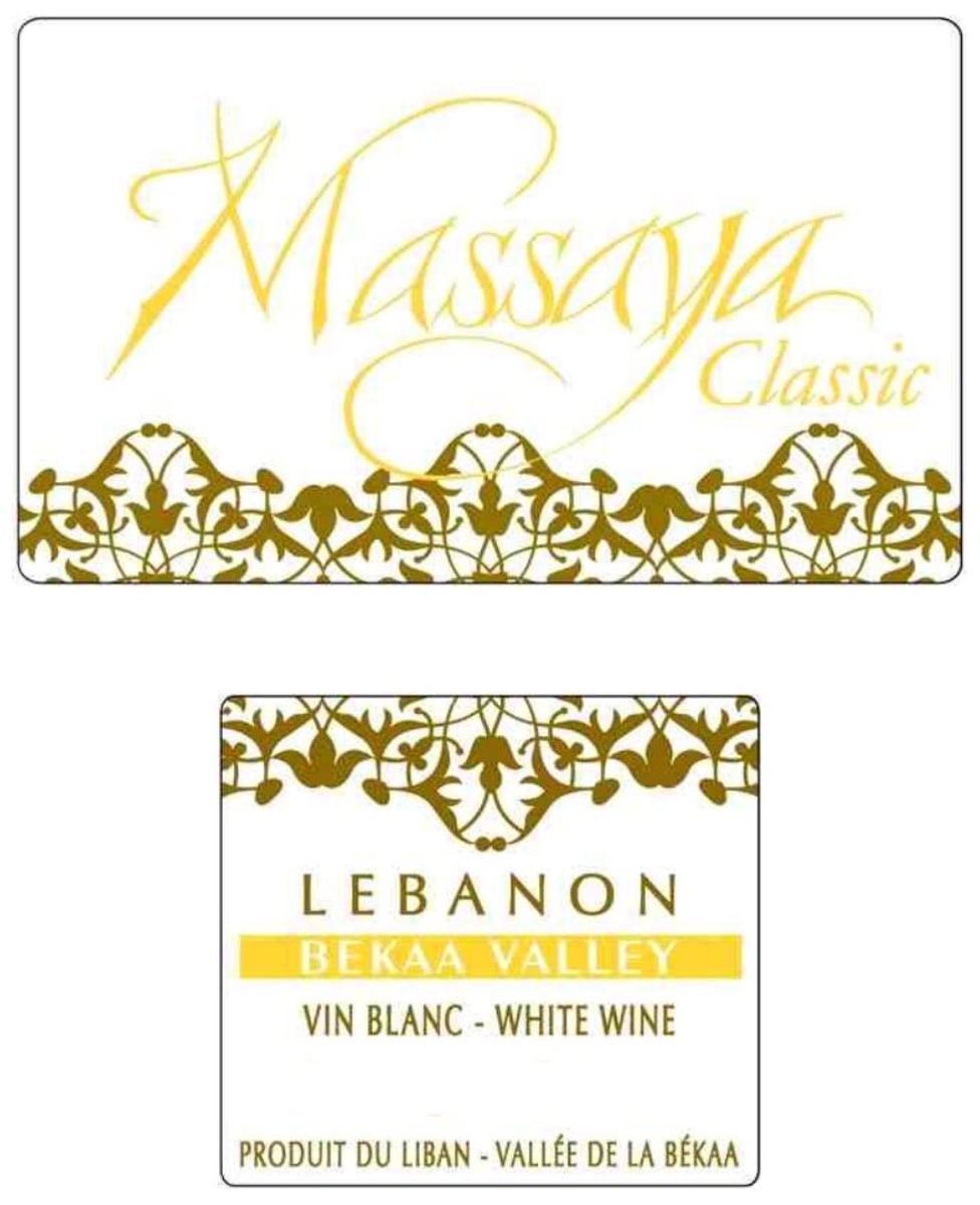 Massaya Classic Blanc 2015 Front Label