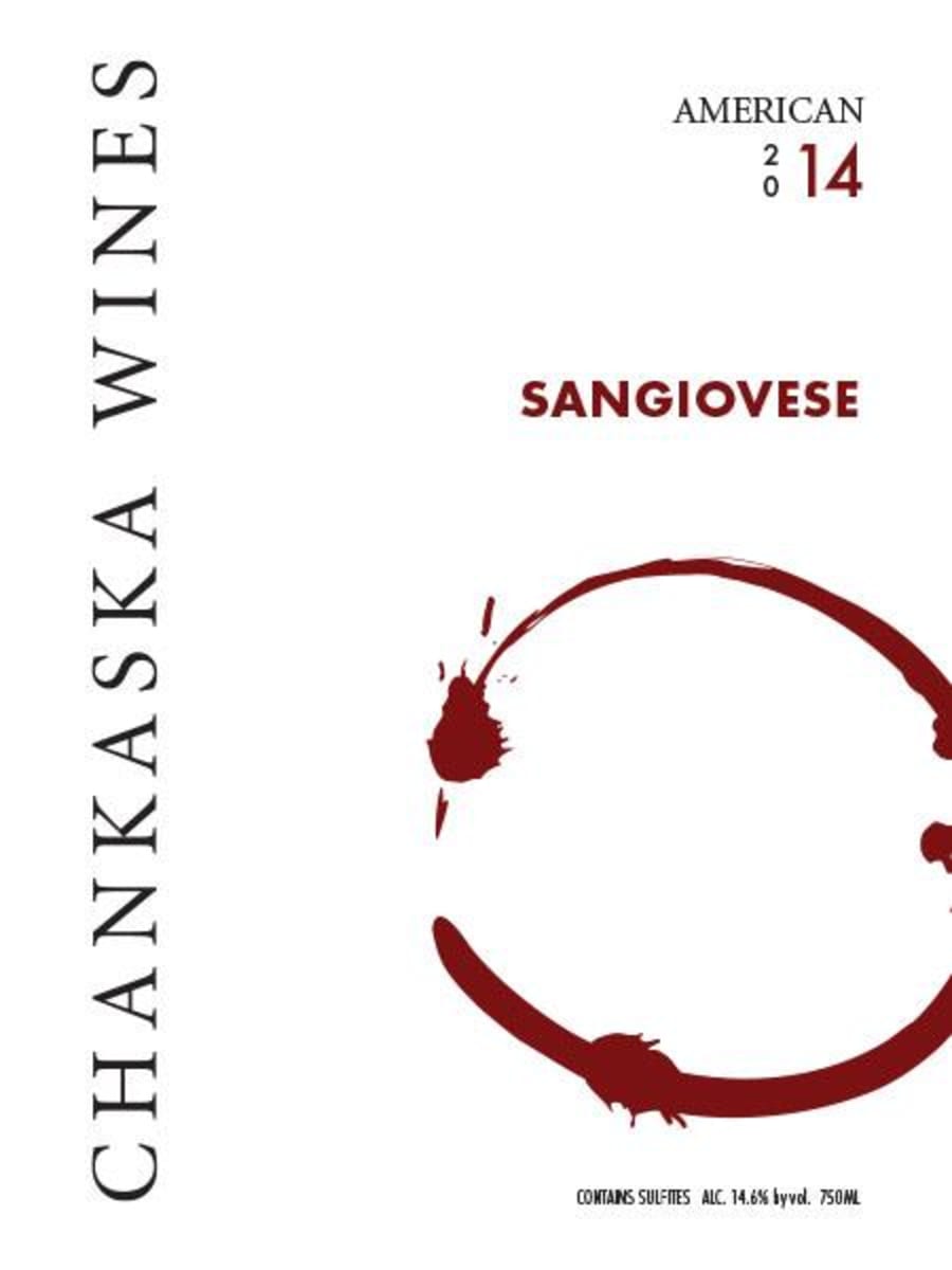 Chanskaska Wines Sangiovese 2014 Front Label
