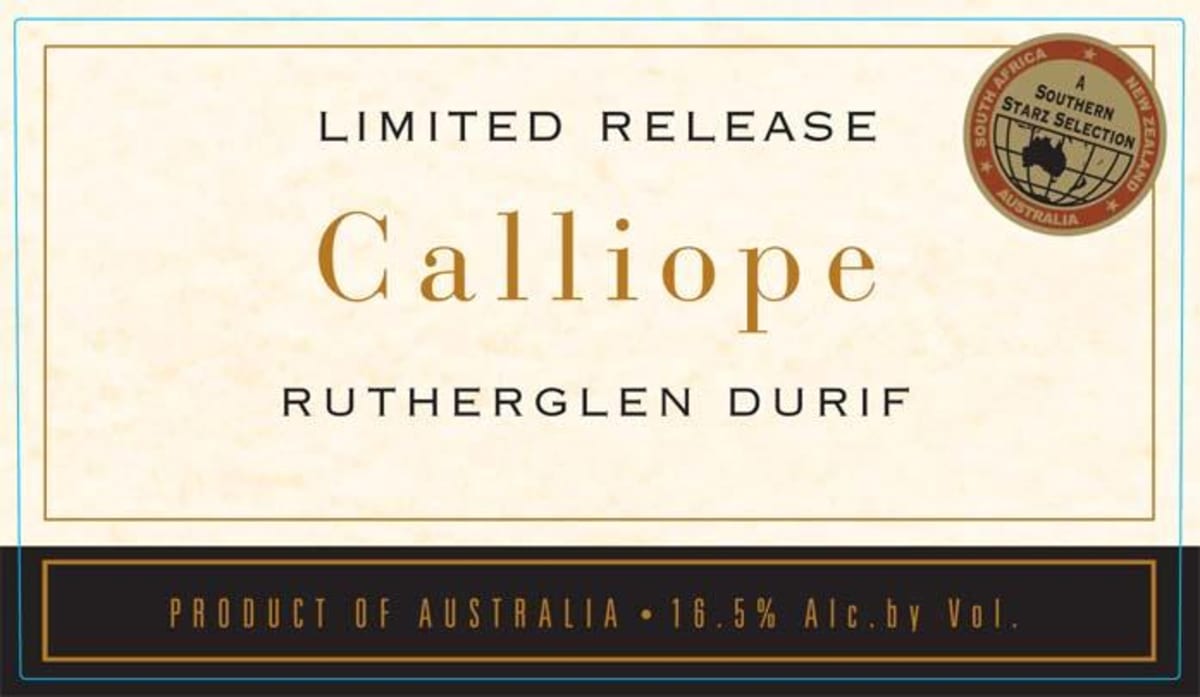 RL Buller Calliope Durif 2009 Front Label