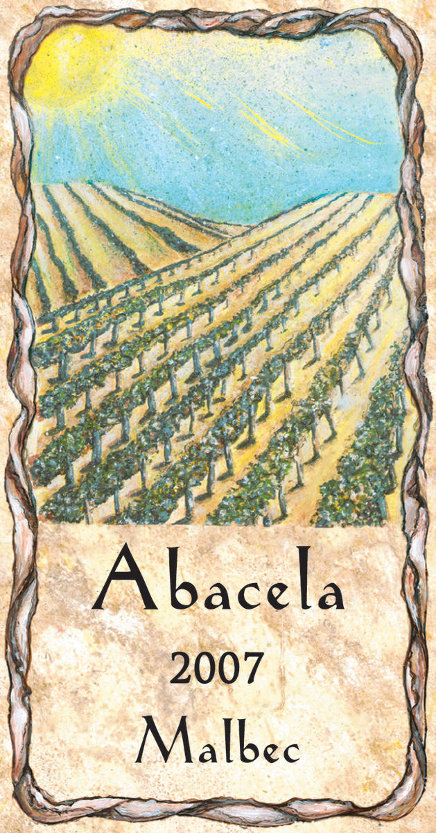 Abacela Malbec 2007 Front Label