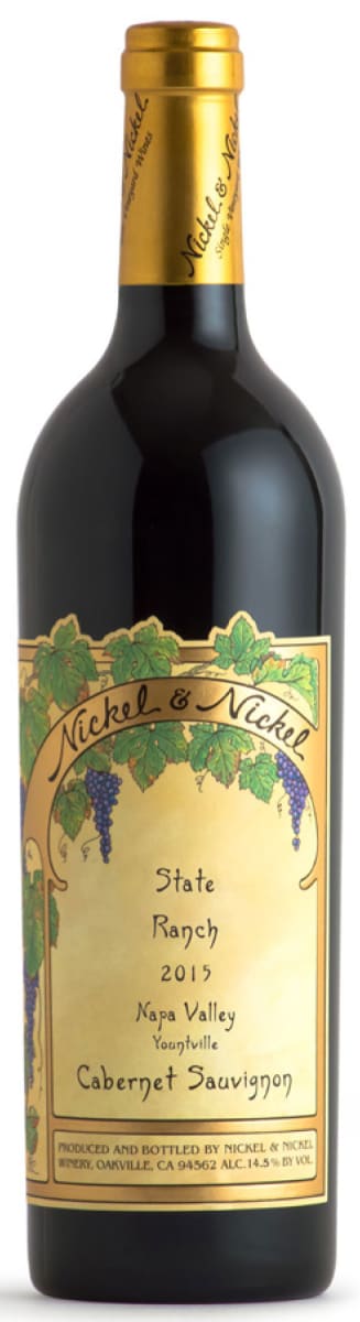 Nickel & Nickel State Ranch Cabernet Sauvignon 2015 Front Bottle Shot
