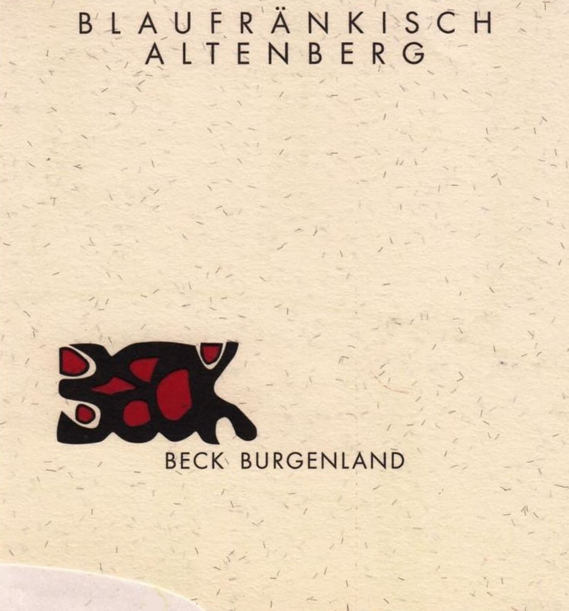Judith Beck Altenberg Blaufrankisch 2013 Front Label