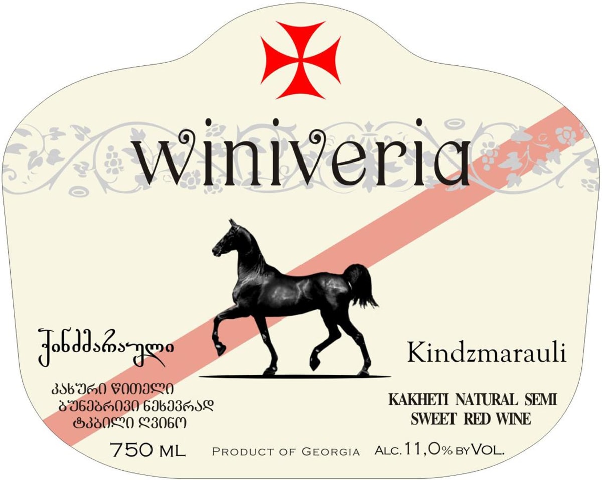 Winiveria Kindzmarauli 2013 Front Label