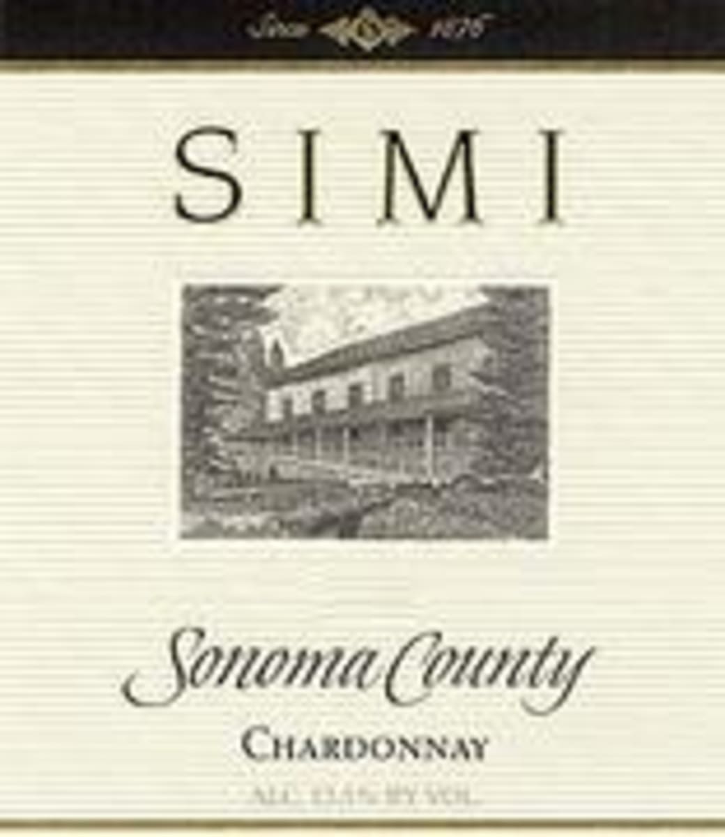 Simi Sonoma County Chardonnay 2000 Front Label