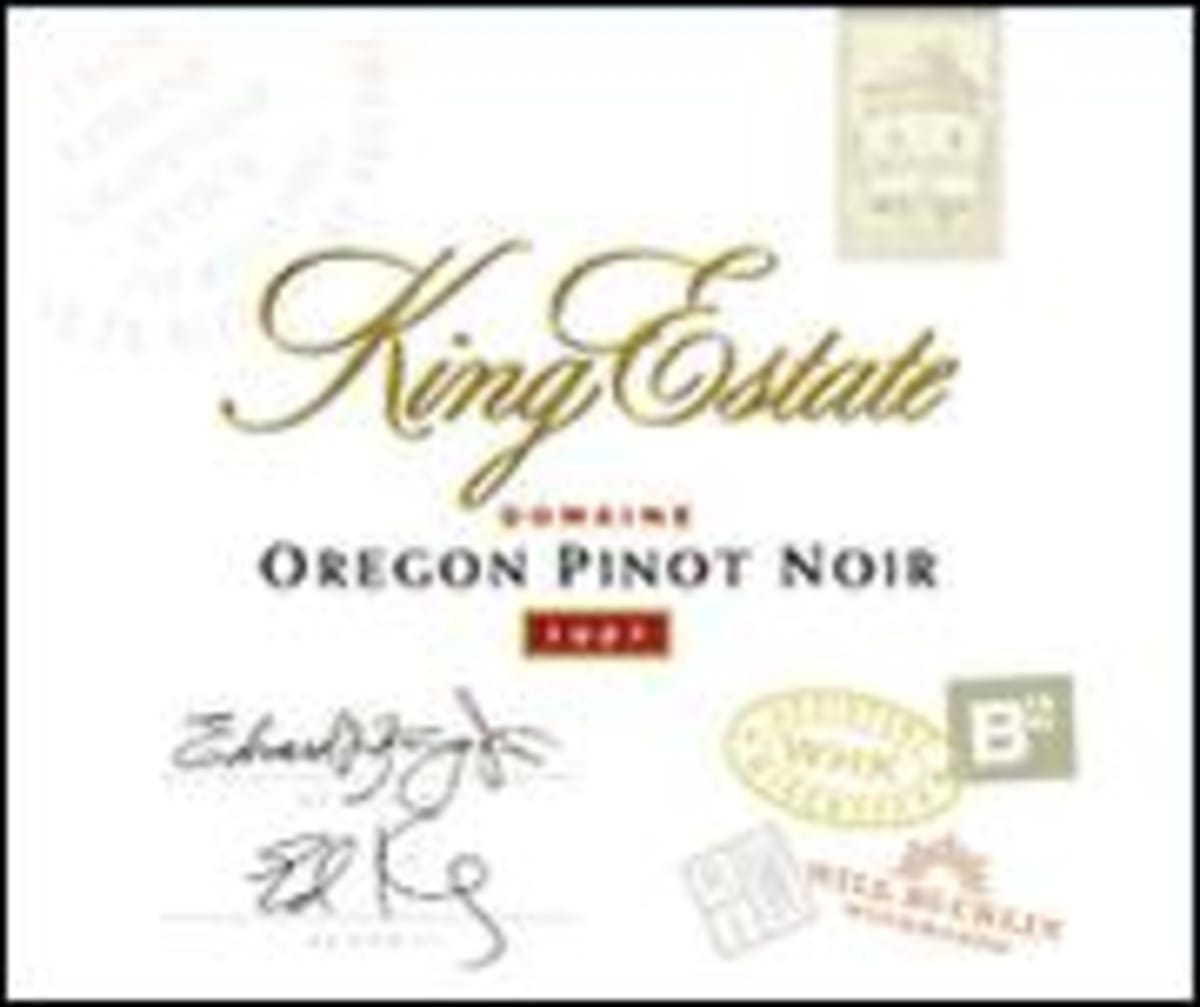 King Estate Domaine Pinot Noir 1998 Front Label