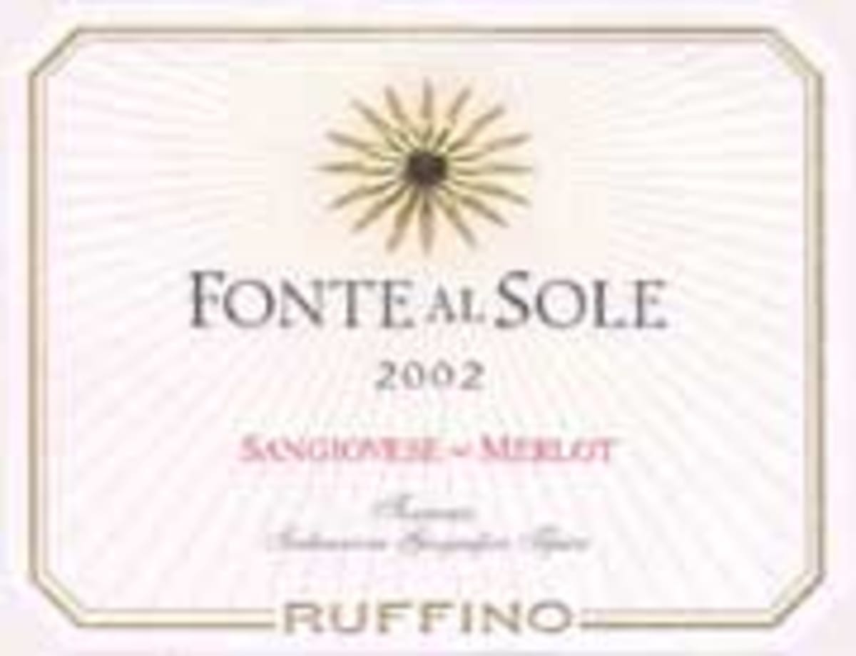 Ruffino Fonte al Sole 2002 Front Label