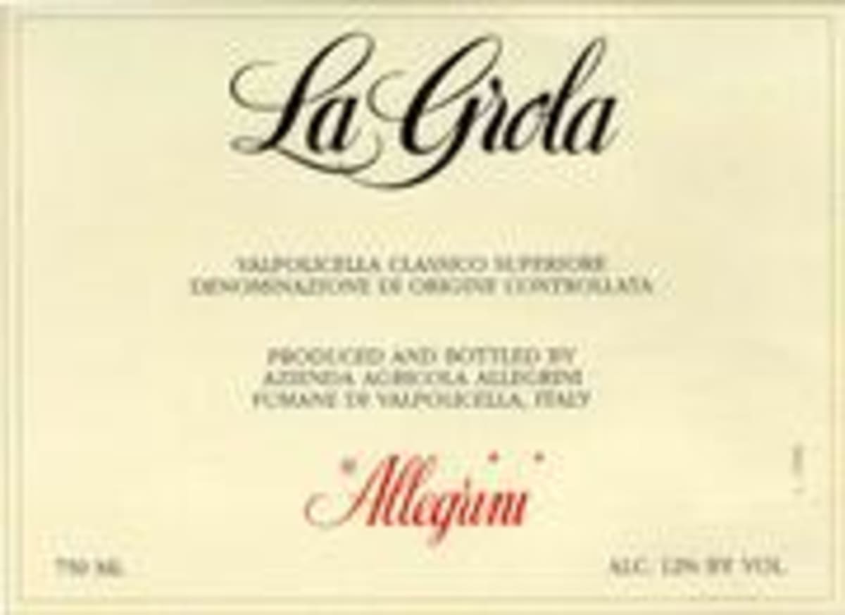 Allegrini La Grola 1996 Front Label