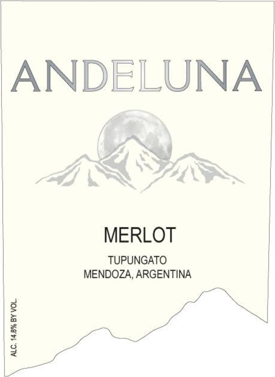 Andeluna Merlot 2011 Front Label