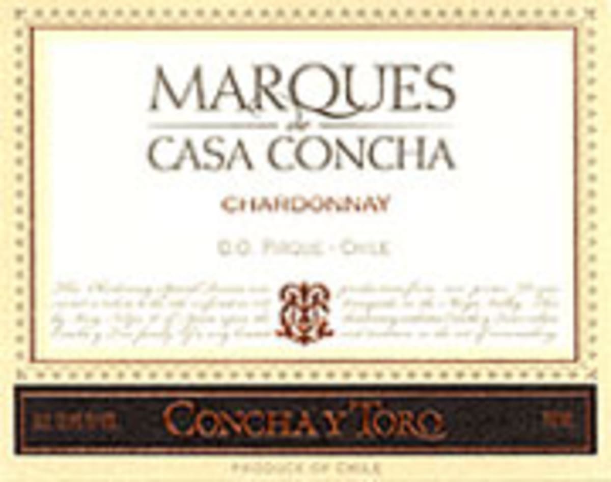 Concha y Toro Marques de Casa Concha Chardonnay 2004 Front Label