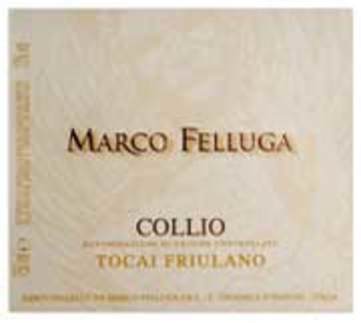 Marco Felluga Tocai Friulano 2005 Front Label