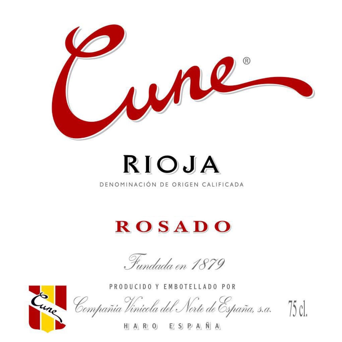Cune Rosado 2007 Front Label