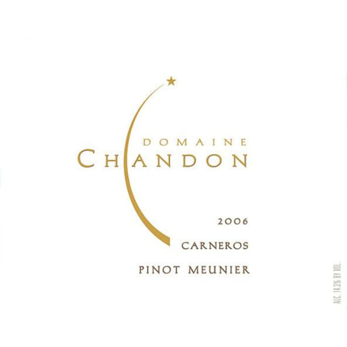 Chandon Pinot Meunier 2006 Front Label