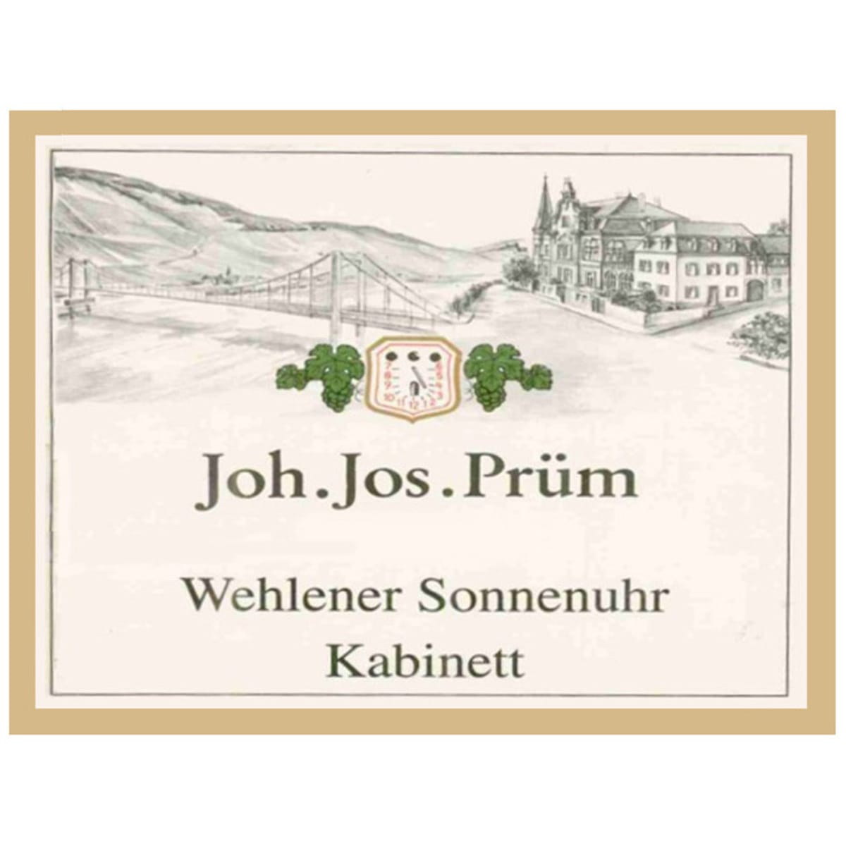 J.J. Prum Wehlener Sonnenuhr Riesling Kabinett 2007 Front Label