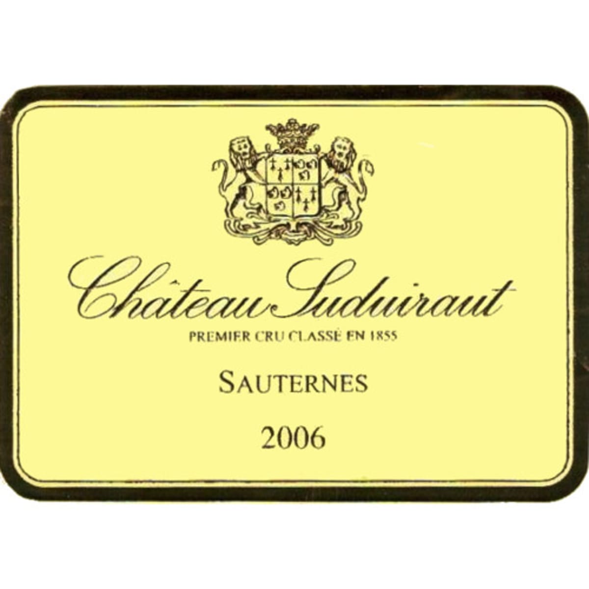 Chateau Suduiraut Sauternes 2006 Front Label