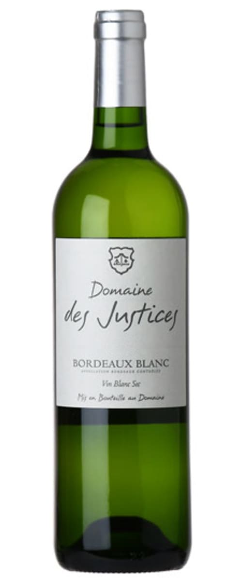 Chateau Respide Medeville Domaine des Justices Bordeaux Blanc 2021  Front Bottle Shot