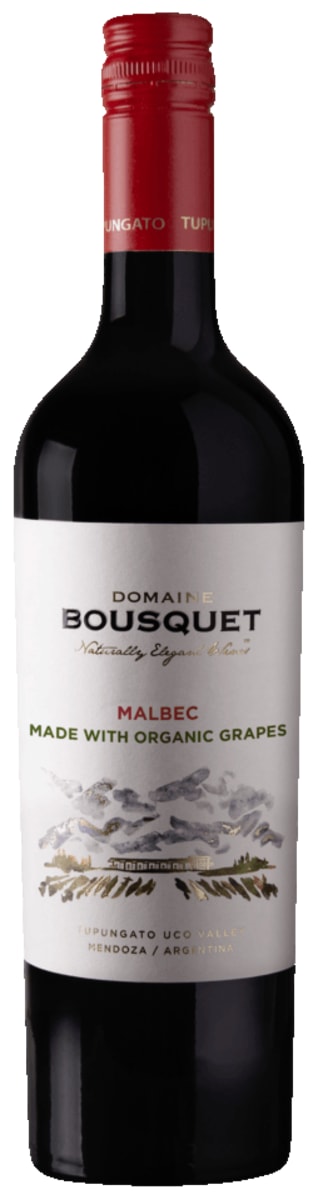 Domaine Bousquet Premium Organic Malbec 2022  Front Bottle Shot