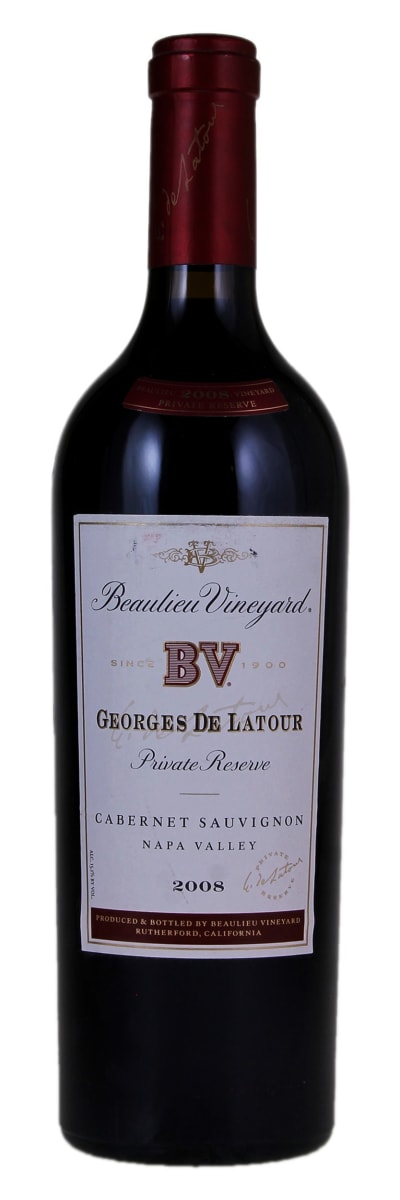 Beaulieu Vineyard Georges de Latour Private Reserve 2008  Front Bottle Shot