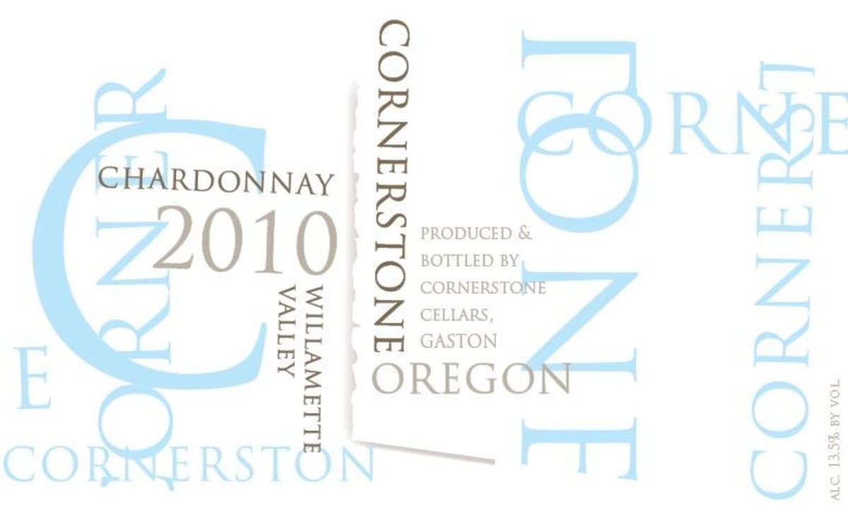 Cornerstone Cellars Chardonnay 2010  Front Label