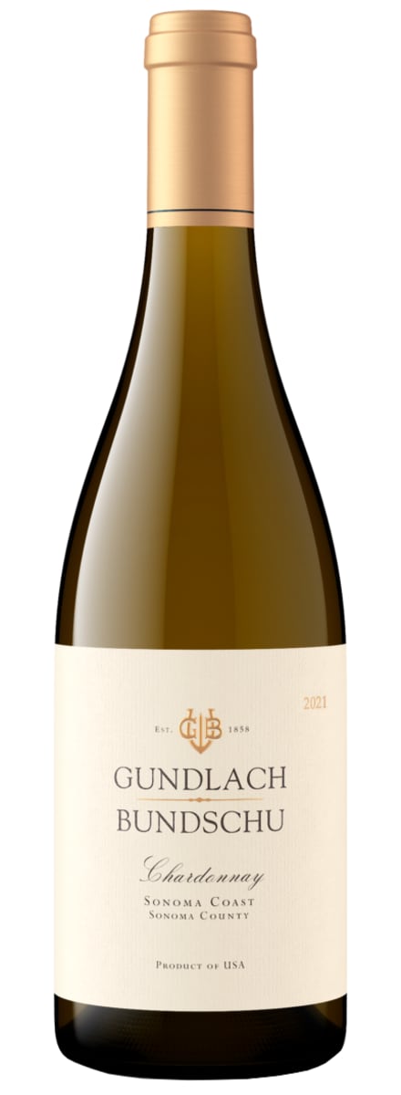 Gundlach Bundschu Chardonnay 2021  Front Bottle Shot