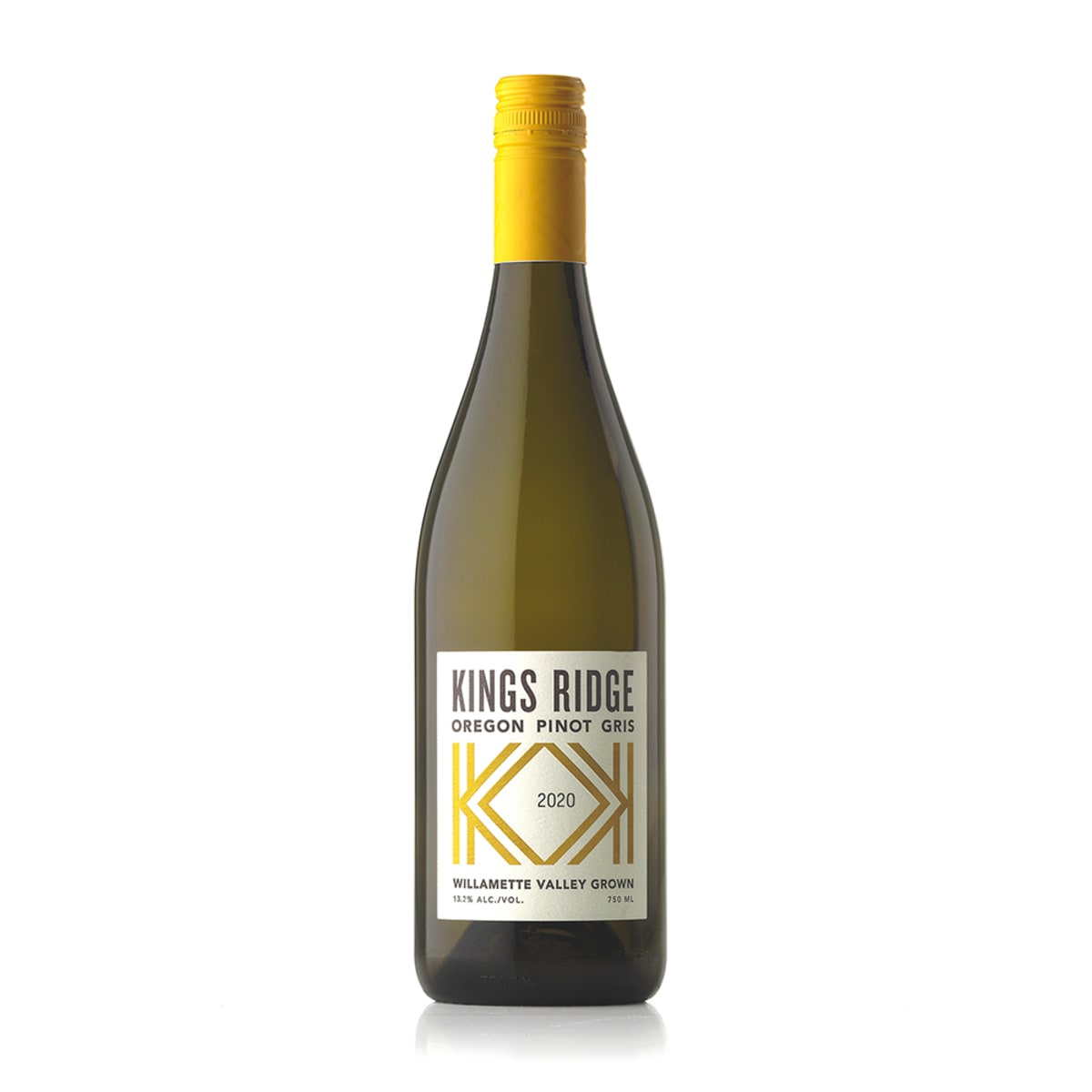 Kings Ridge Pinot Gris 2020  Front Bottle Shot