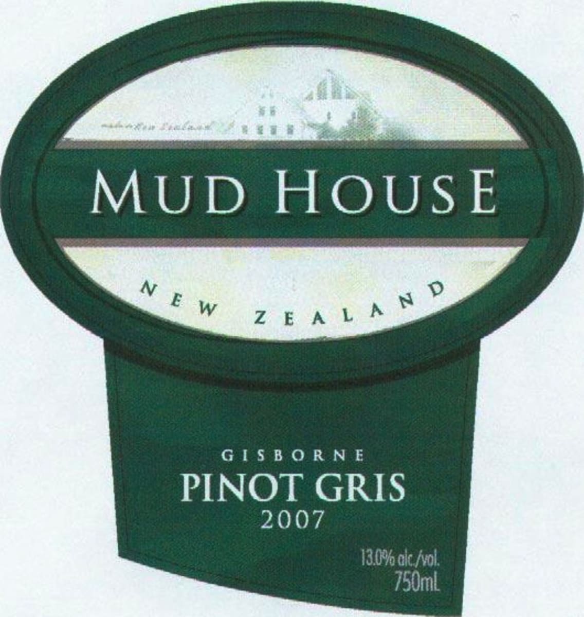 Mud House Gisborne Pinot Gris 2007  Front Label