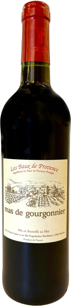 Mas de Gourgonnier Les Baux de Provence Rouge 2020  Front Bottle Shot