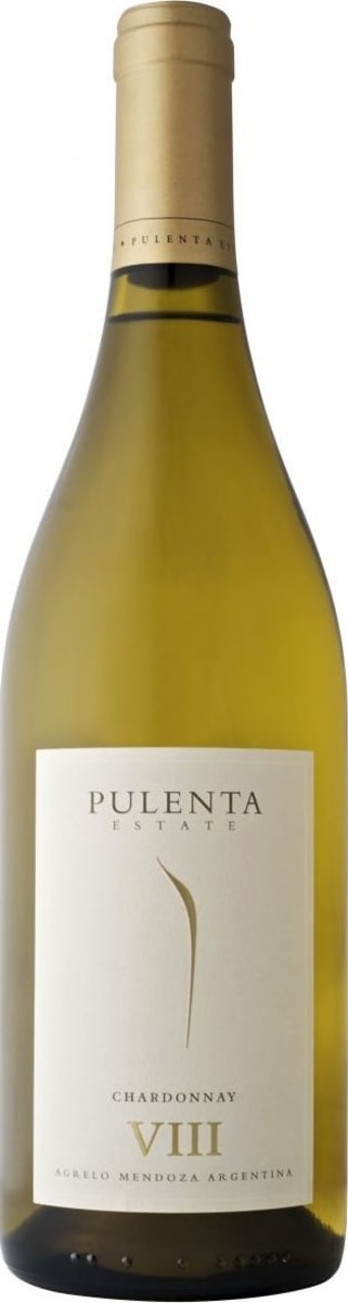 Pulenta VIII Estate Chardonnay 2018  Front Bottle Shot