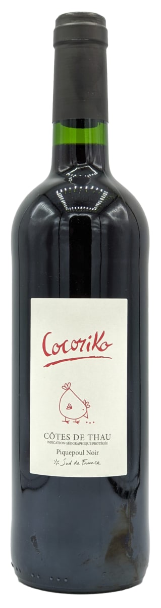 Domaine la Grangette Piquepoul Noir Cocoriko Cotes de Thau 2021  Front Bottle Shot