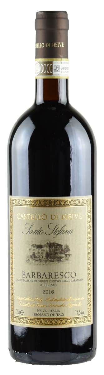 Castello di Neive Barbaresco Santo Stefano 2016  Front Bottle Shot