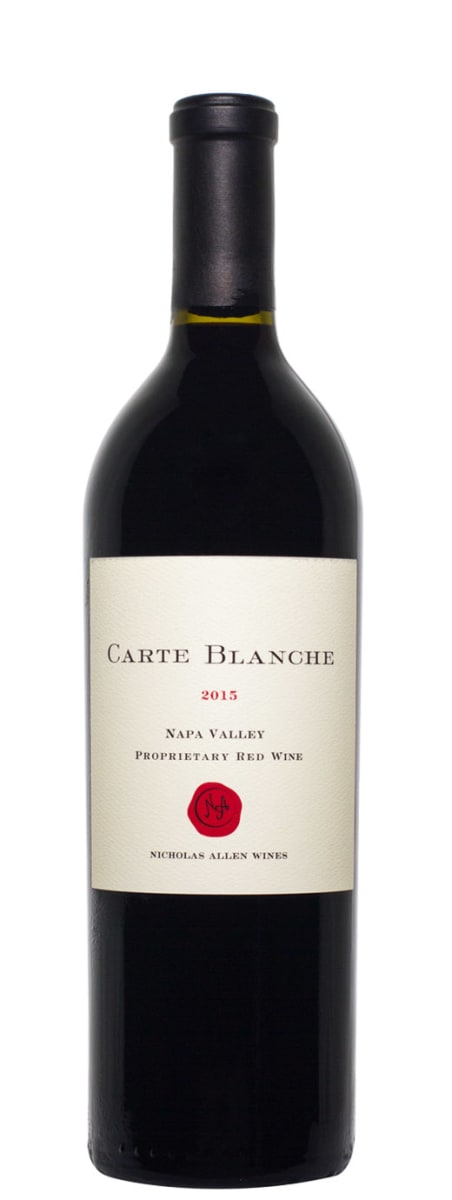 Carte Blanche Proprietary Red 2015  Front Bottle Shot