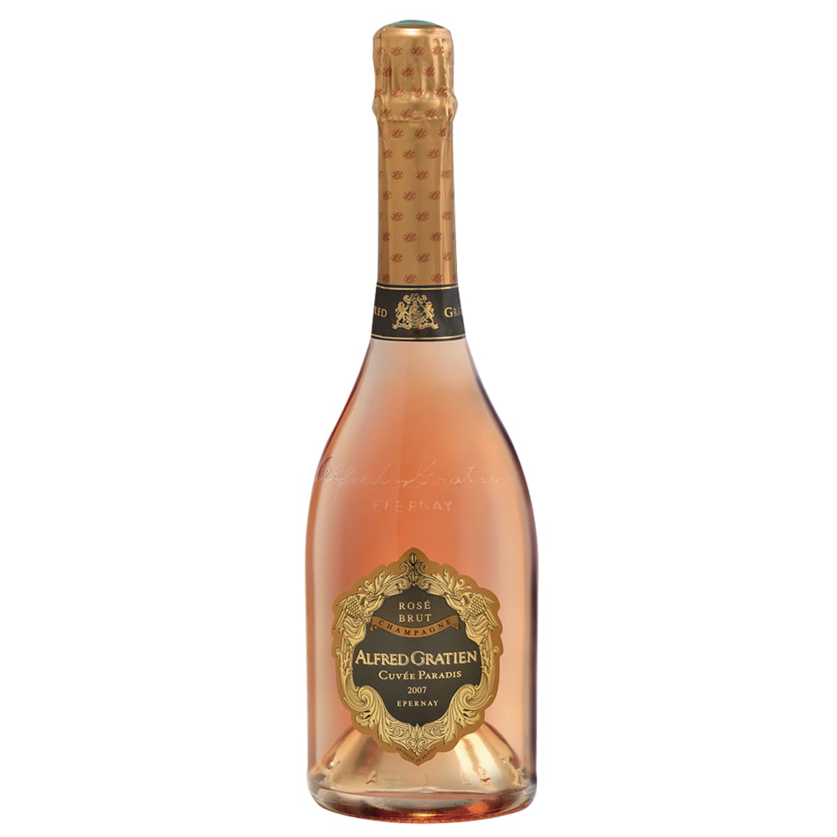 Alfred Gratien Cuvee Paradis Brut Rose 2007  Front Bottle Shot