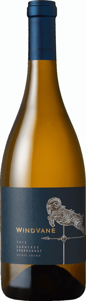 WindVane Estate Grown Chardonnay 2015  Front Bottle Shot