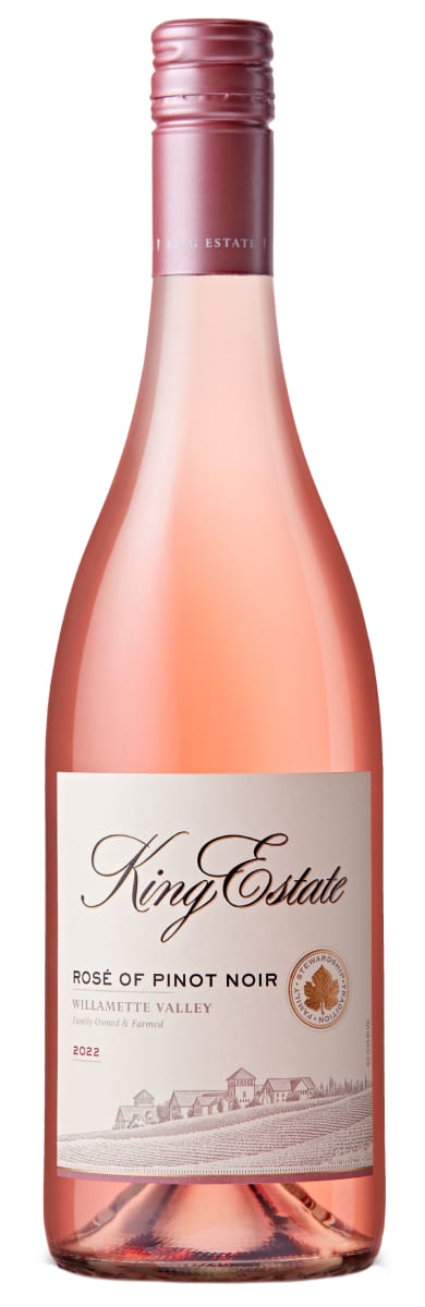 King Estate Willamette Valley Rose of Pinot Noir 2022  Front Bottle Shot