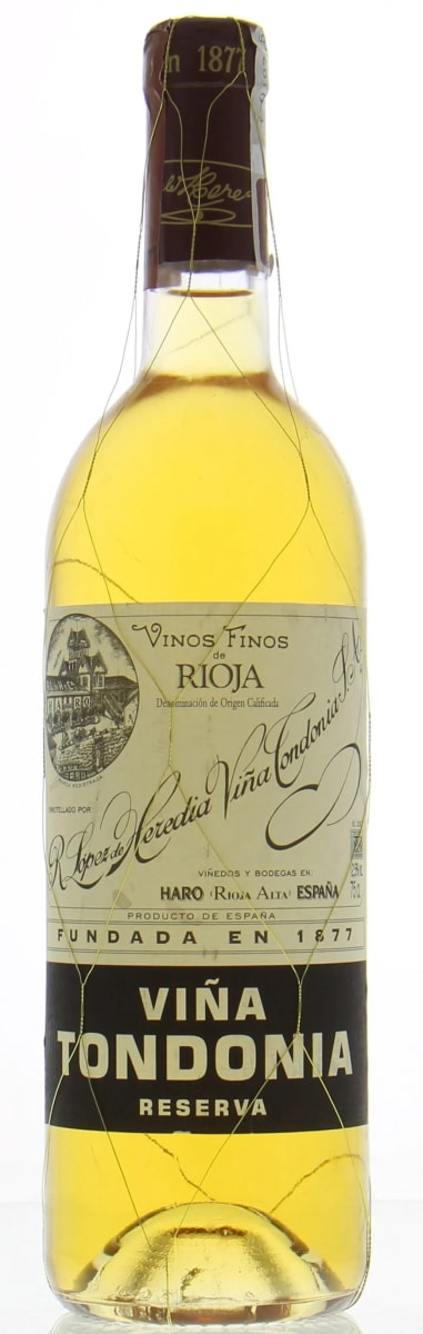 R. Lopez de Heredia Rioja White Vina Tondonia Reserva 2010  Front Bottle Shot