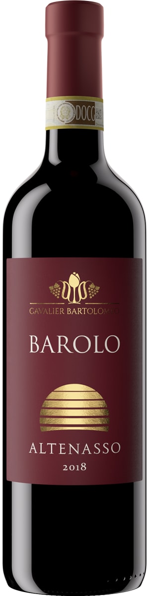 Cavalier Bartolomeo Barolo Altenasso 2018  Front Bottle Shot