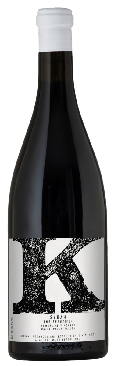 K Vintners The Beautiful Syrah 2019  Front Bottle Shot