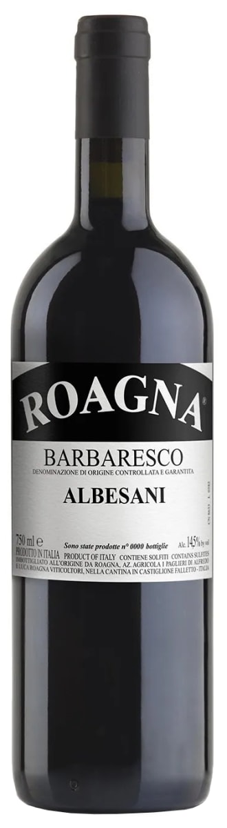 Roagna Barbaresco Albesani 2018  Front Bottle Shot