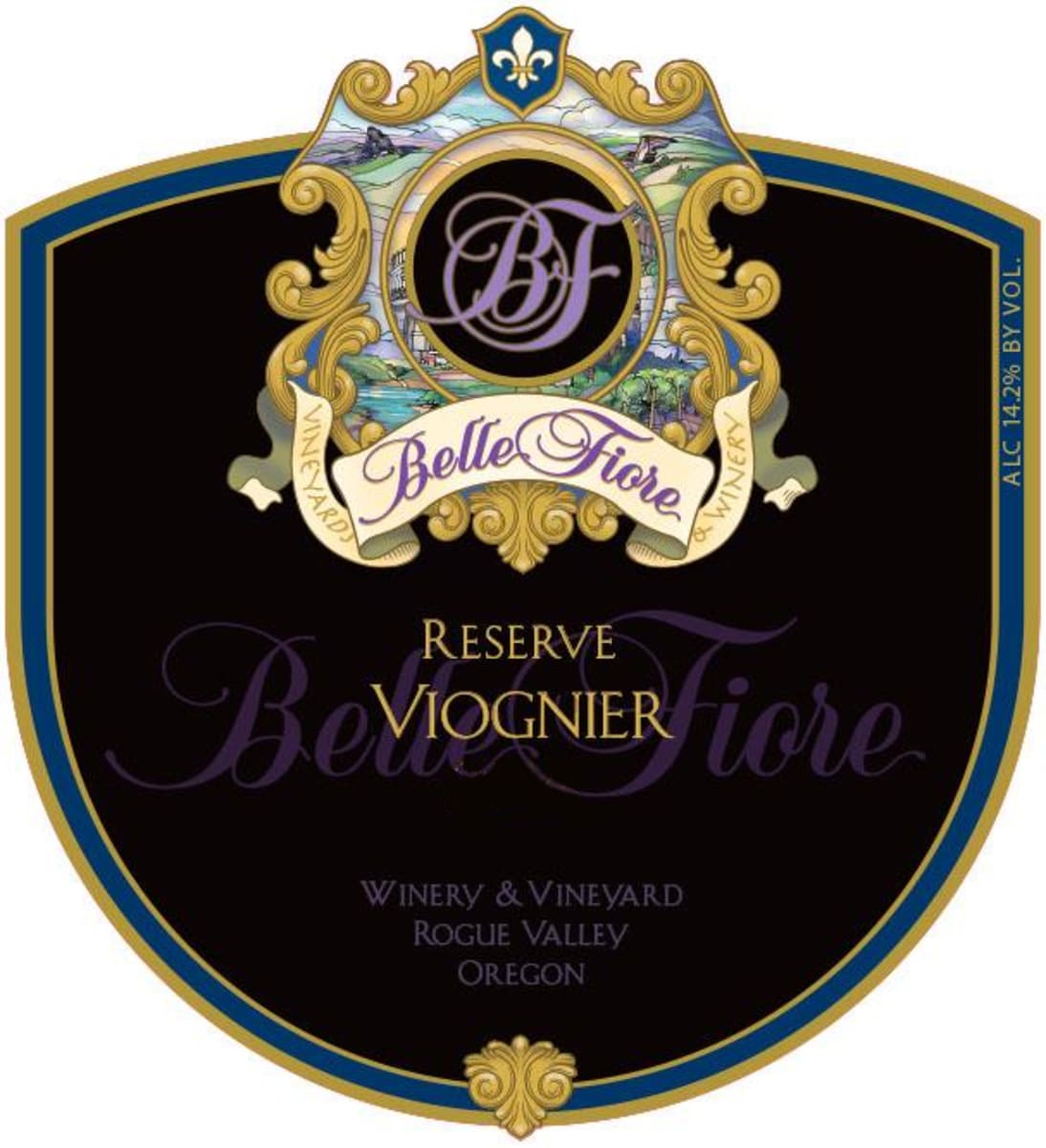 Belle Fiore Reserve Viognier 2015  Front Label