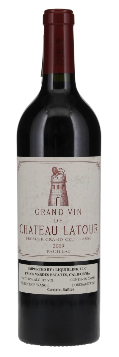 Chateau Latour (1 Bottle in OWC) 2009  Front Bottle Shot