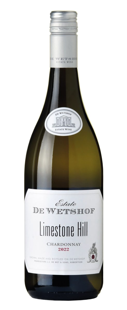 De Wetshof Limestone Hill Chardonnay 2022  Front Bottle Shot