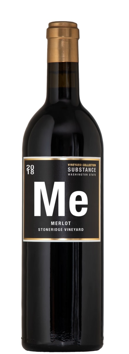 Substance Vineyard Collection Stoneridge Merlot 2018  Front Bottle Shot
