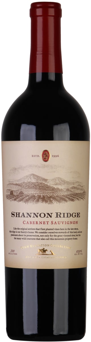 Shannon Ridge High Elevation Cabernet Sauvignon 2020  Front Bottle Shot