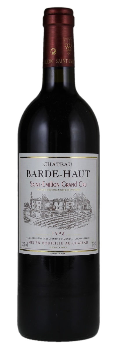 Chateau Barde Haut  1998  Front Bottle Shot