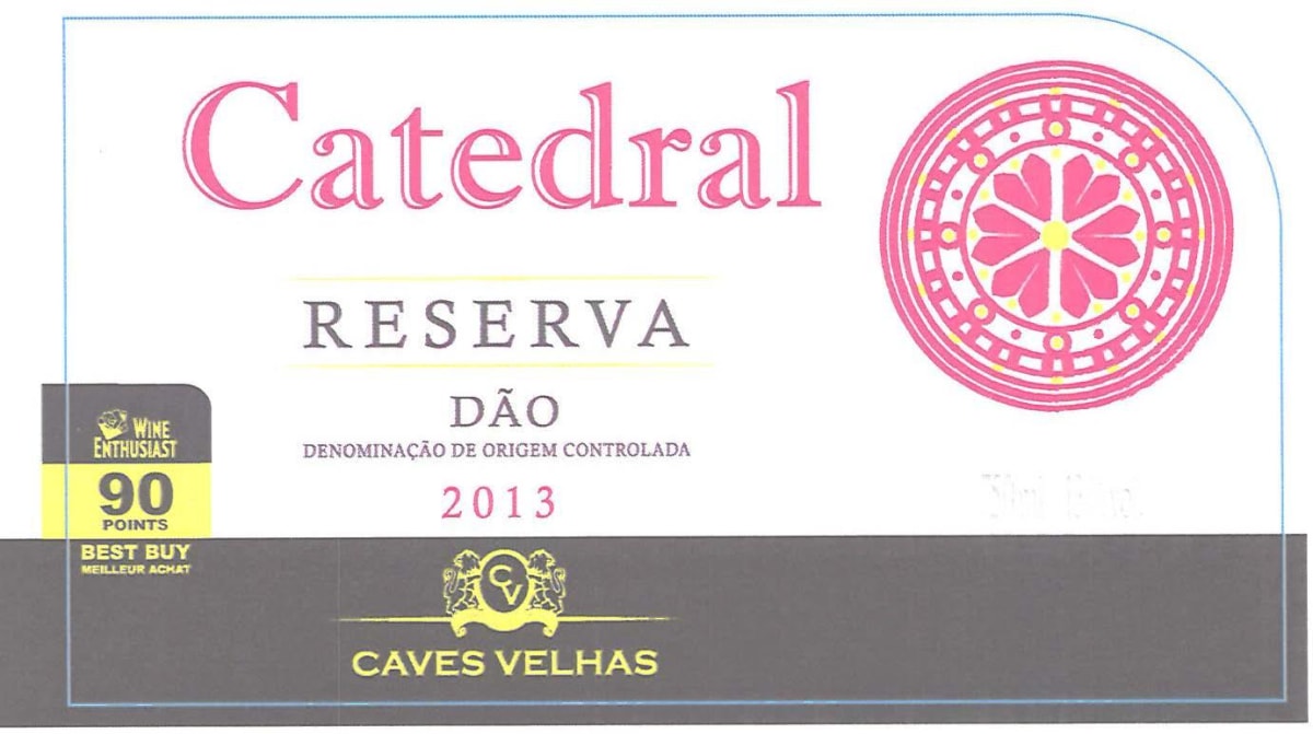 Caves Velhas Catedral Reserva 2013 Front Label