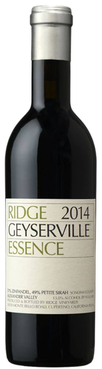 Ridge Geyserville Essence (375ML half-bottle) 2014  Front Bottle Shot