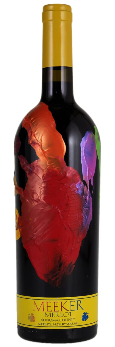 Meeker Handprint Merlot 2015  Front Bottle Shot