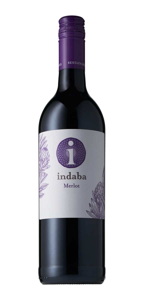 Indaba Merlot 2021  Front Bottle Shot